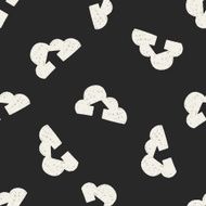 internet cloud doodle drawing seamless pattern background N12