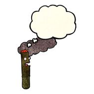 cartoon cigar with thought bubble N3