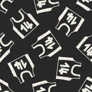 Sports vest doodle drawing seamless pattern background