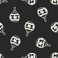 Ornament doodle drawing seamless pattern background