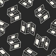 newspaper doodle drawing seamless pattern background N2