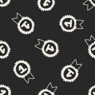 Medal doodle drawing seamless pattern background N2