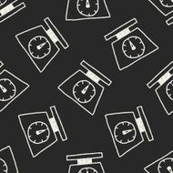scale weight doodle drawing seamless pattern background N2