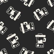 juicer doodle drawing seamless pattern background