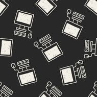computer doodle drawing seamless pattern background N2