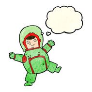 cartoon astronaut with thought bubble N27