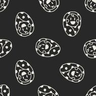 baby doodle drawing seamless pattern background