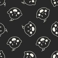 baby doodle drawing seamless pattern background N2