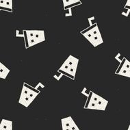 soda drink doodle drawing seamless pattern background N4