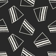 sandwich doodle drawing seamless pattern background