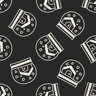 Crystal Ball doodle drawing seamless pattern background