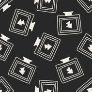 computer doodle drawing seamless pattern background N4