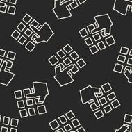 keypad doodle drawing seamless pattern background