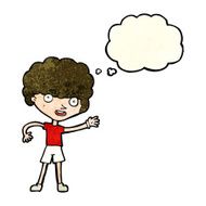 cartoon sporty person with thought bubble N2