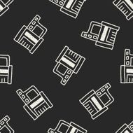 measuring cup doodle drawing seamless pattern background