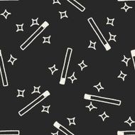 Magic Wand doodle drawing seamless pattern background