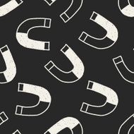Magnet doodle drawing seamless pattern background N3