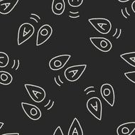 blood type doodle drawing seamless pattern background