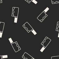 Kitchen knife doodle drawing seamless pattern background