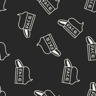 face cream doodle drawing seamless pattern background