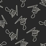 paint brush doodle drawing seamless pattern background N2