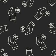 bussiness doodle drawing seamless pattern background N3