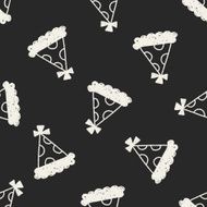 birthday hat doodle drawing seamless pattern background