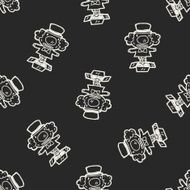 Doodle Surprise Box seamless pattern background