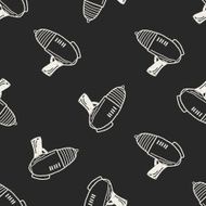 Doodle Laser Gun seamless pattern background
