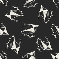 Doodle Kite seamless pattern background