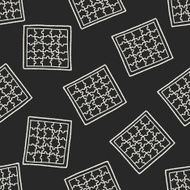 Doodle Jigsaw seamless pattern background