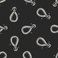 Doodle Medal seamless pattern background N3