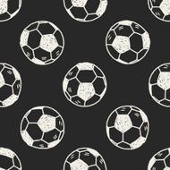 Doodle soccer seamless pattern background N2