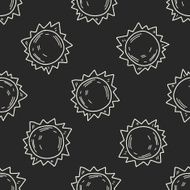 doodle sun seamless pattern background N7