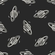 Doodle Planet seamless pattern background N2
