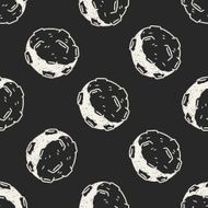 Doodle Meteor seamless pattern background N3