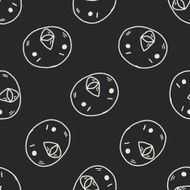Doodle Bird seamless pattern background N4
