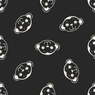 Doodle Monkey seamless pattern background