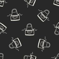 Doodle Apron seamless pattern background