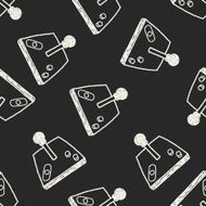 Doodle Joystick seamless pattern background N2