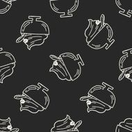 Doodle Icecream seamless pattern background