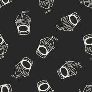 Doodle seamless pattern background N7