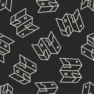 doodle map seamless pattern background N4