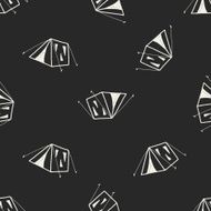 doodle tent seamless pattern background N3