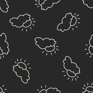 doodle sun seamless pattern background N8