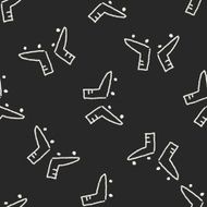 doodle roller skates seamless pattern background N3