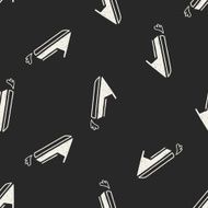 doodle water scooter seamless pattern background