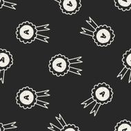 doodle award seamless pattern background