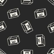 doodle eraser seamless pattern background N3