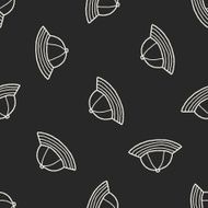 doodle hat seamless pattern background N5